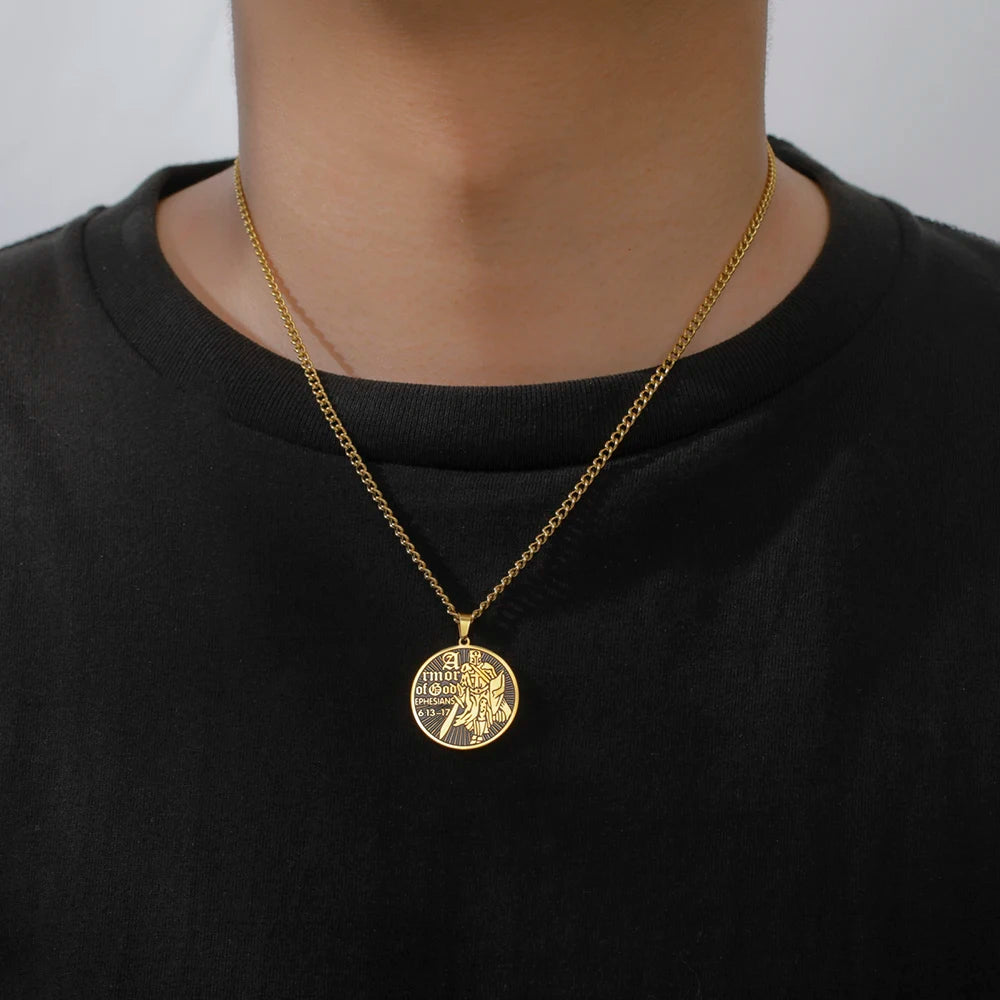 Armor of God Necklace Shield of Faith Ephesians 6:13