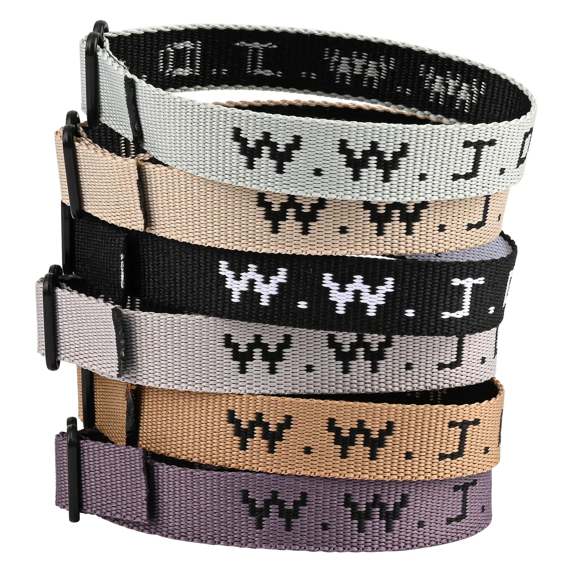 WWJD Pack of Adjustable Bracelets