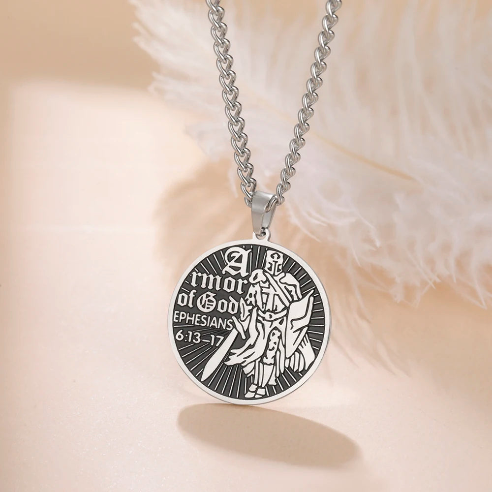 Armor of God Necklace Shield of Faith Ephesians 6:13