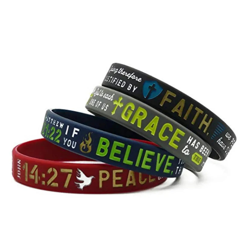 1pc Bracelet Silicone Rubber Wristband
