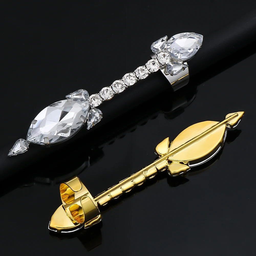 4PCS/Set Rhinestone Oversized Crystal Adjustable Cuff Rings Jewelry