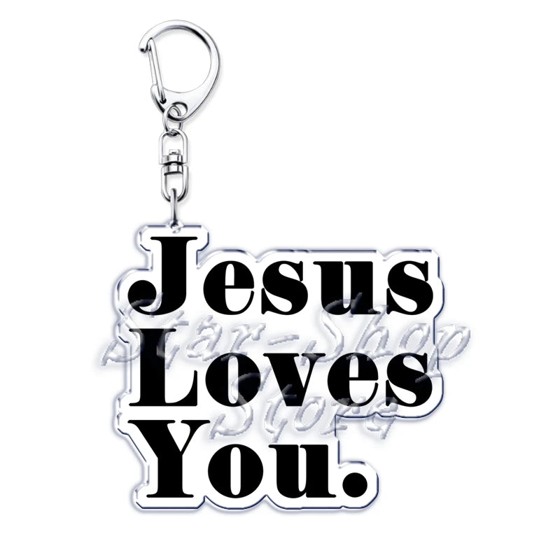Jesus Loves You Keychains