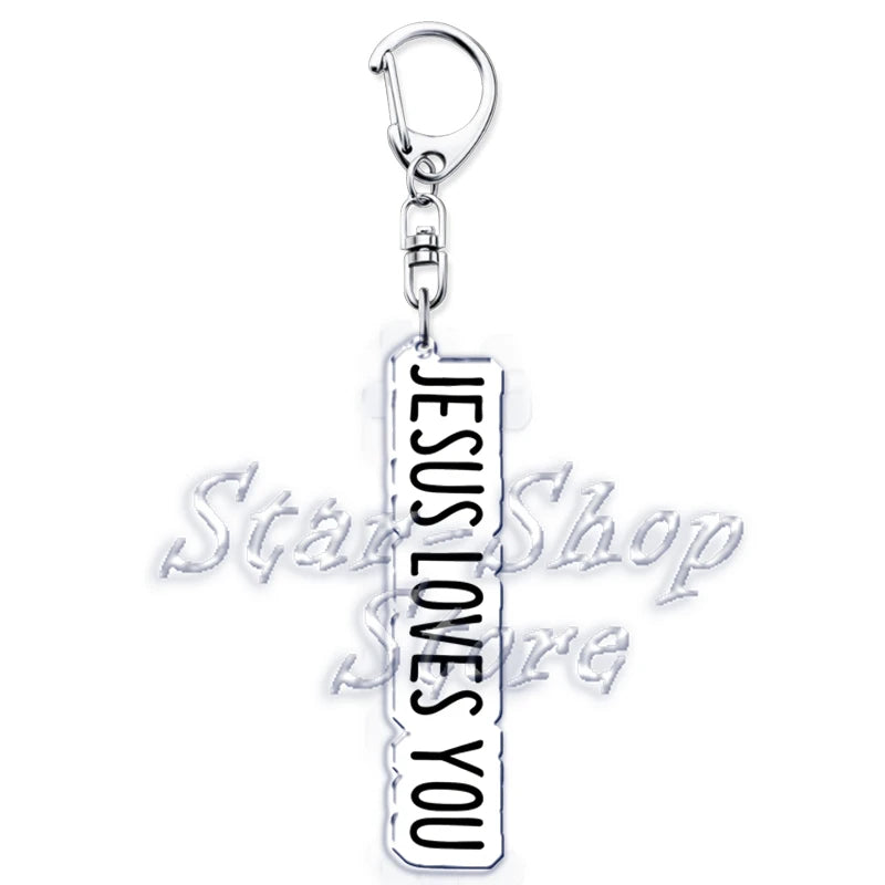 Jesus Loves You Keychains