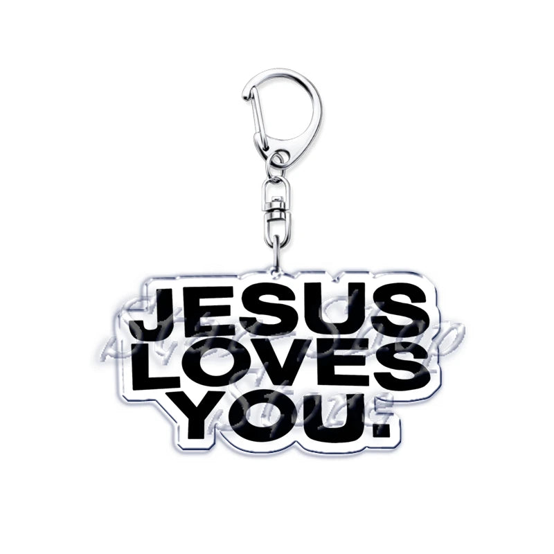 Jesus Loves You Keychains