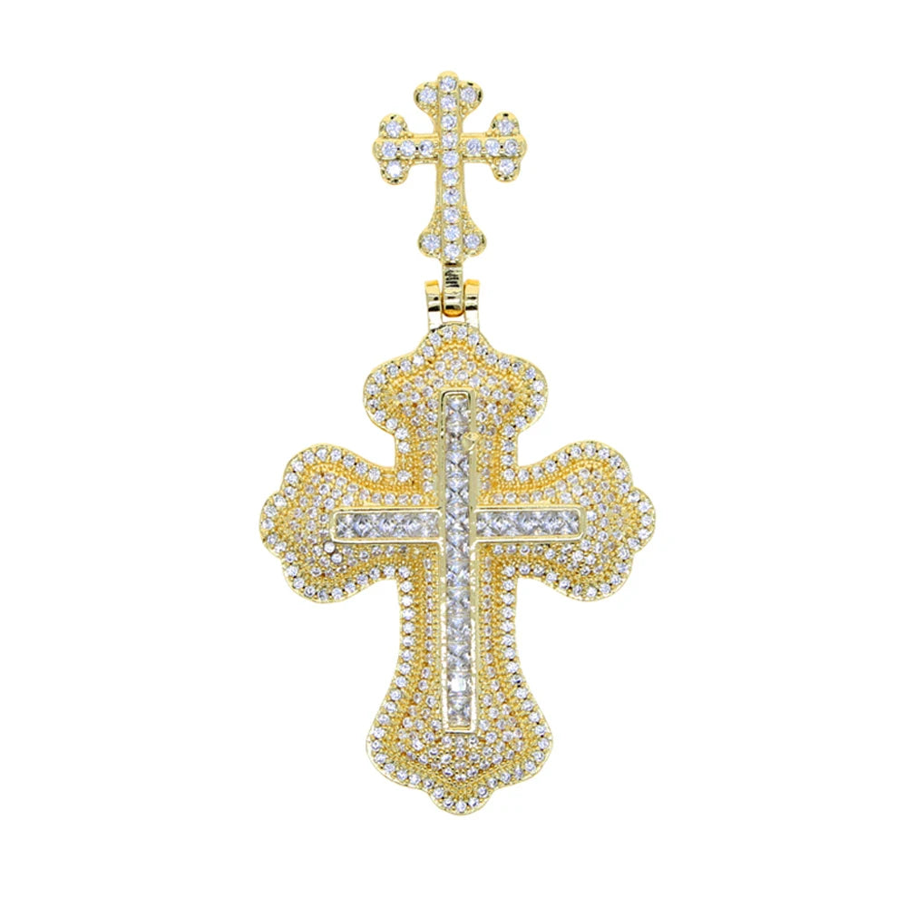 New Iced Out Cross Pendants and Coordinating Chain Options