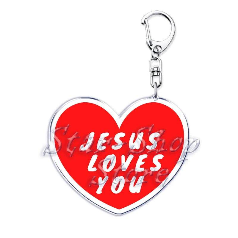 Jesus Loves You Keychains
