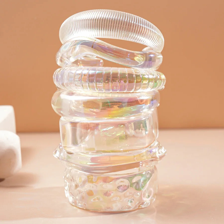 Transparent Colorful Acrylic Opening Bangle