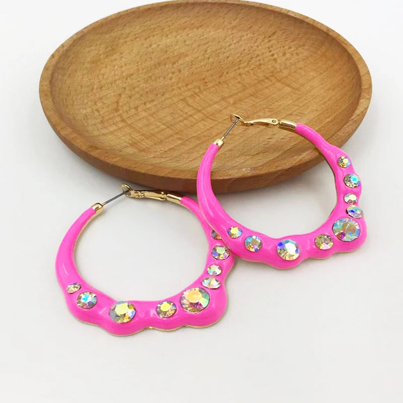 French style glazed earring