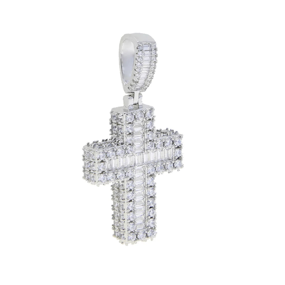 New Iced Out Cross Pendants and Coordinating Chain Options