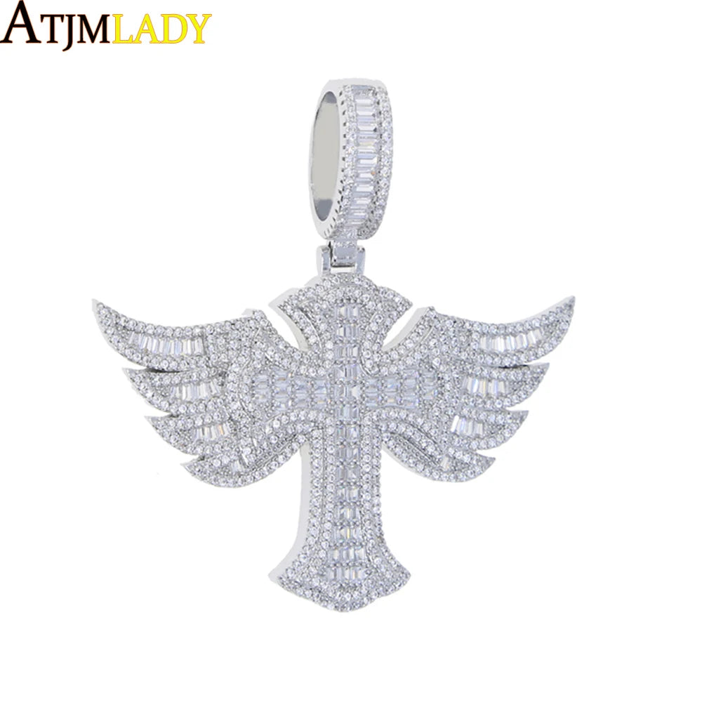 New Iced Out Cross Pendants and Coordinating Chain Options