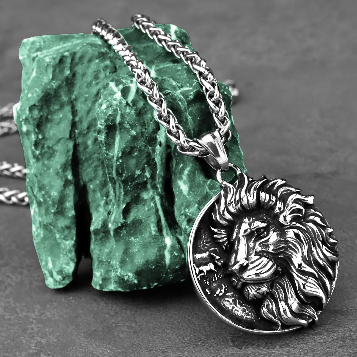 Stainless Steel Lion Necklace