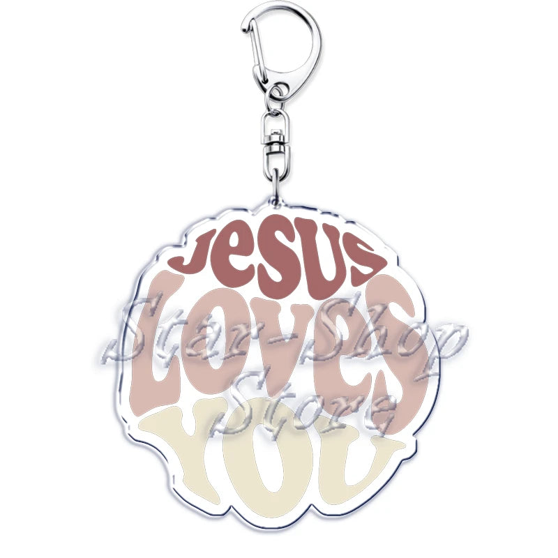 Jesus Loves You Keychains