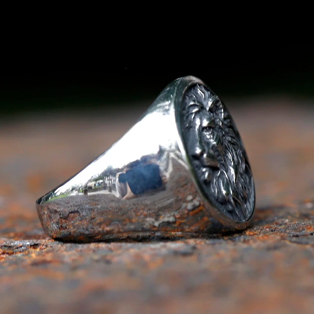 Stainless Steel Lion Head Necklace