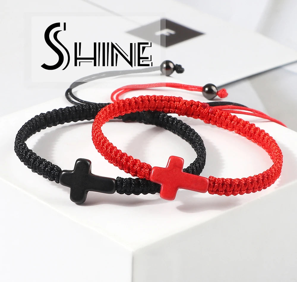 Cross Braided Bracelet Nylon Thread