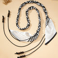 Necklace with a High-End Bohemian Ethnic Style Woven Silk Scarf
