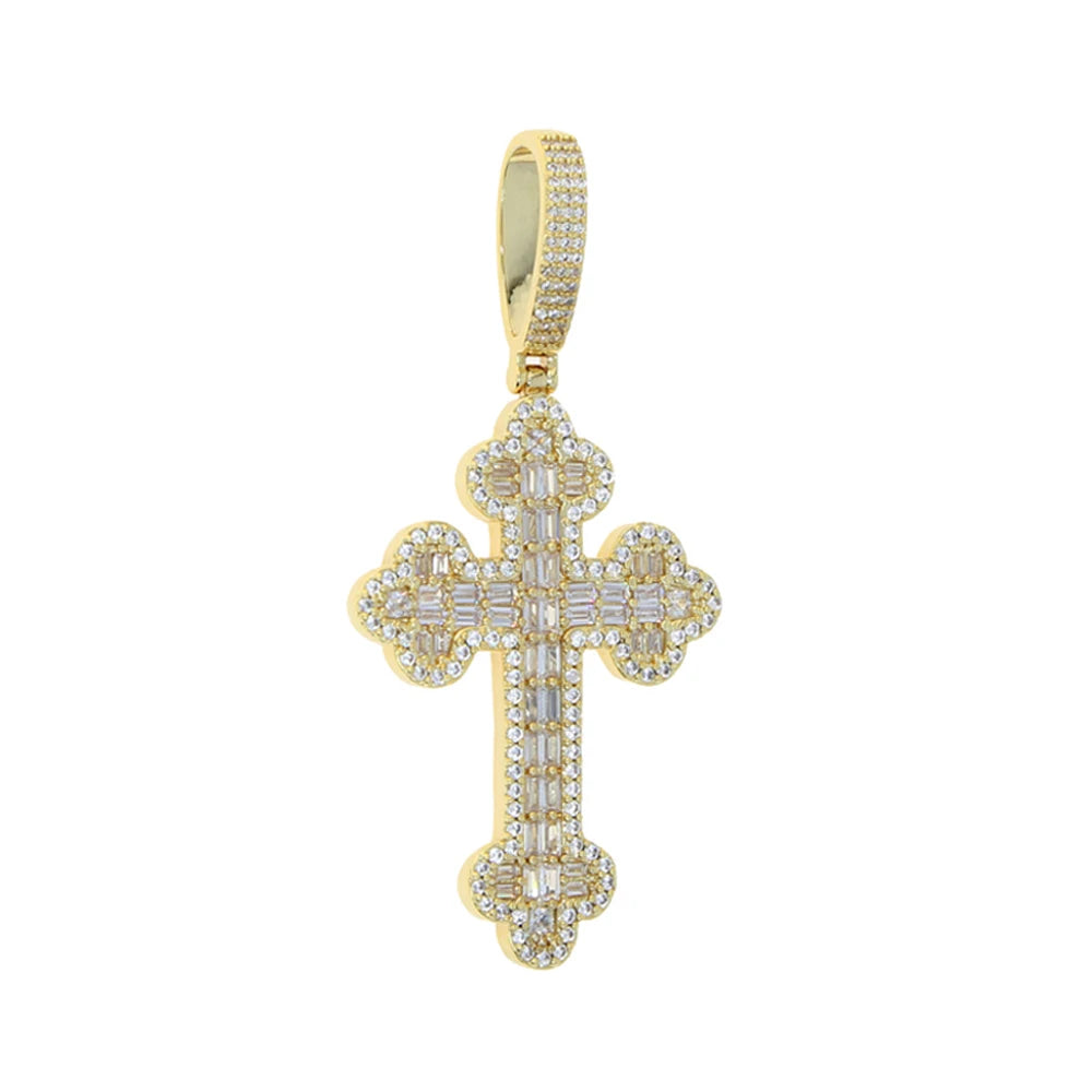 New Iced Out Cross Pendants and Coordinating Chain Options