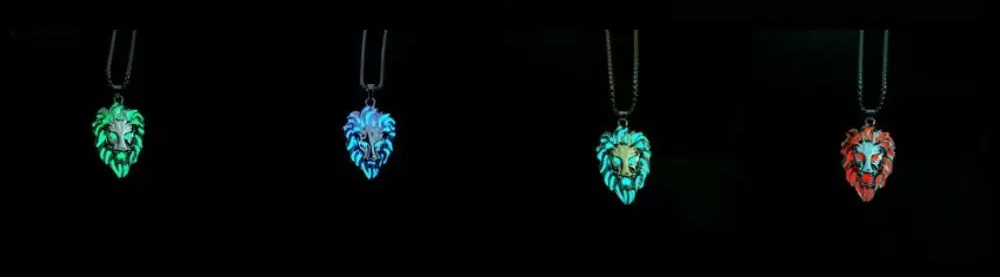 Creative Lion Luminous Pendant Necklace