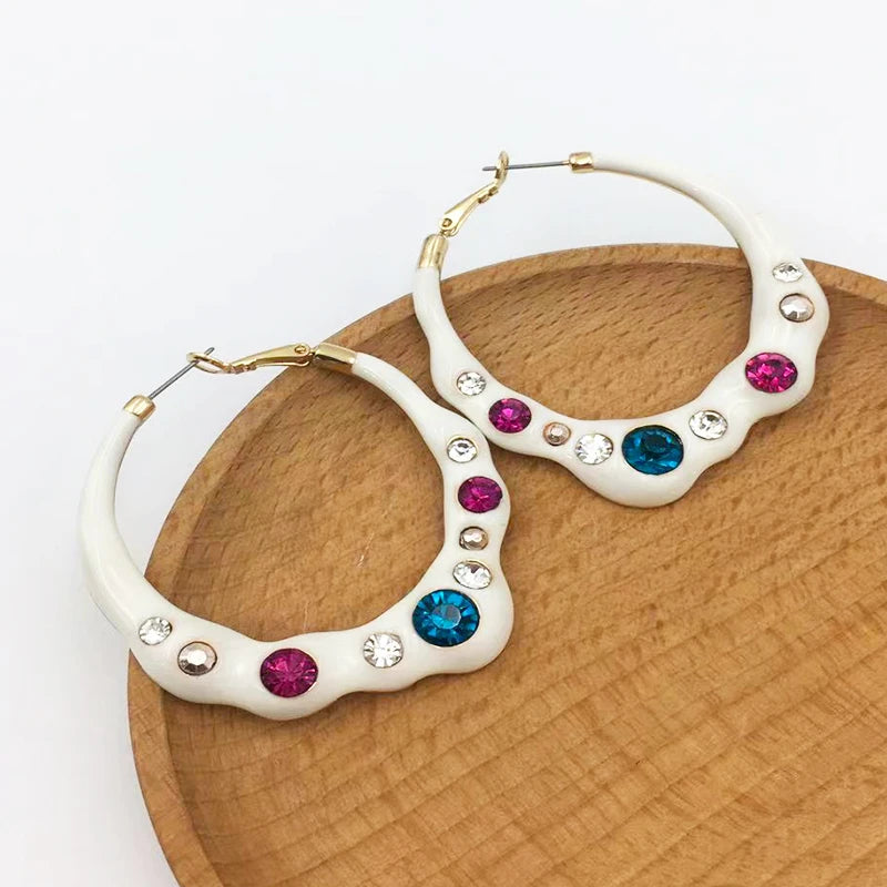 French style glazed earring