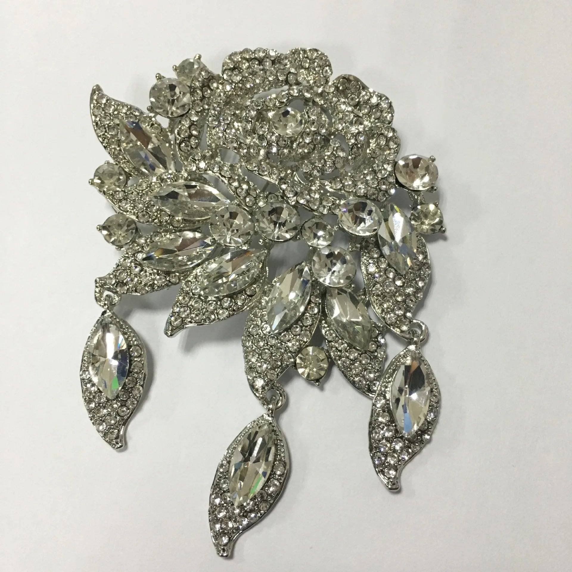 Large Rhinestone Brooch