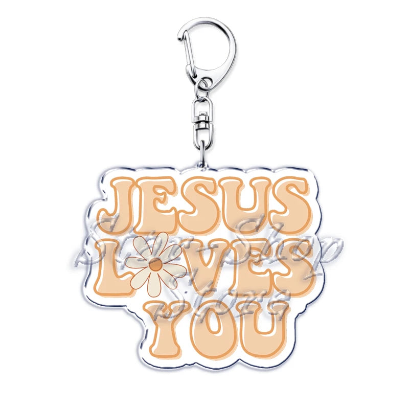 Jesus Loves You Keychains