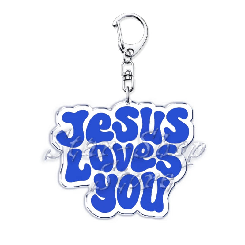Jesus Loves You Keychains
