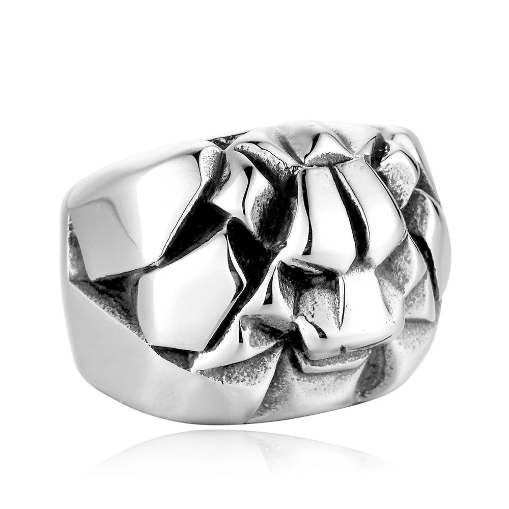 Factory Wholesale Lion Head Ring for Men Gothic Punk Stainless Steel Animal King Jewelry Masculine Wholesale Accessories