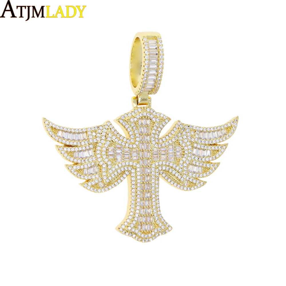 New Iced Out Cross Pendants and Coordinating Chain Options