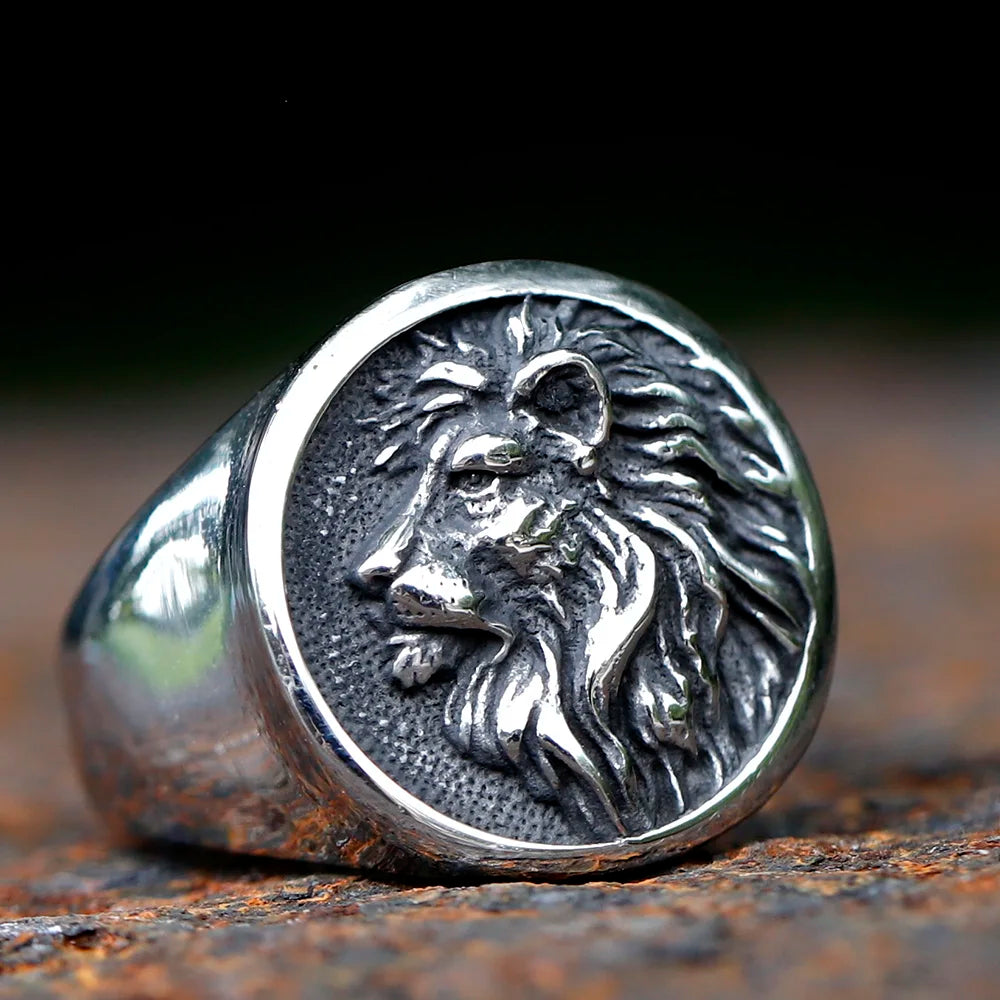 Stainless Steel Lion Head Necklace
