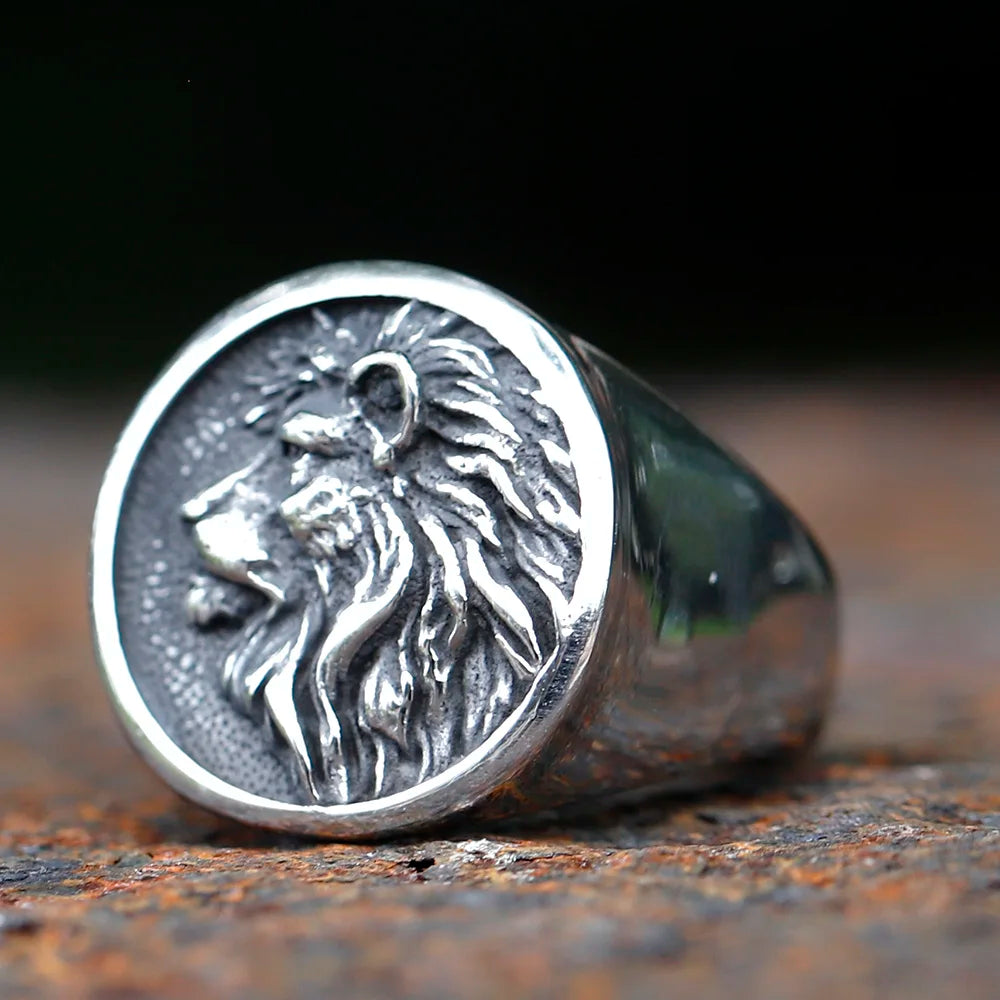 Stainless Steel Lion Head Necklace