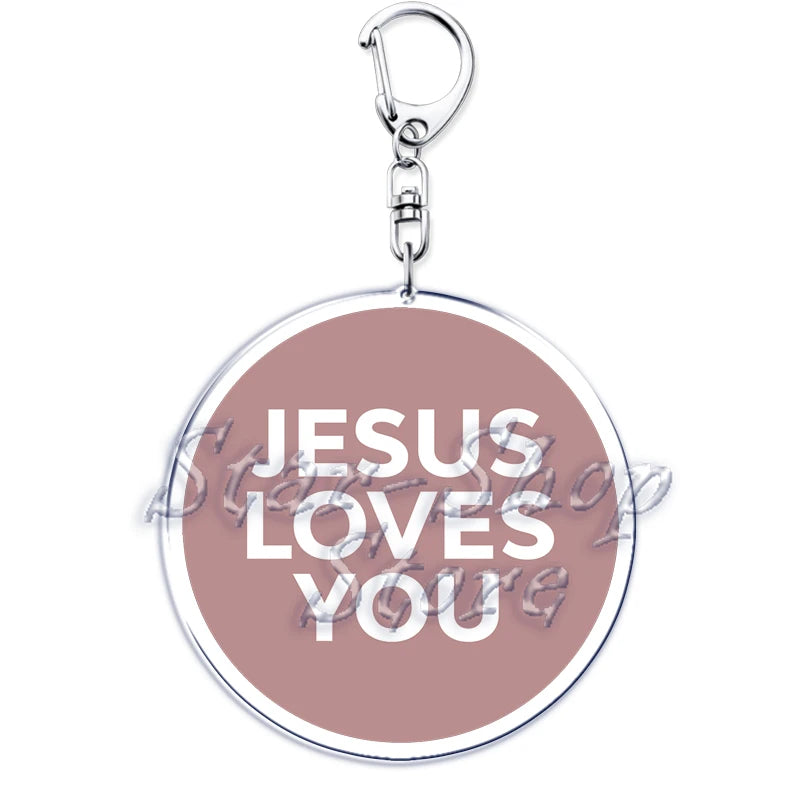 Jesus Loves You Keychains