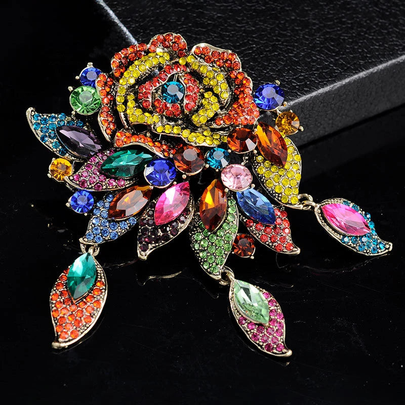 Large Rhinestone Brooch