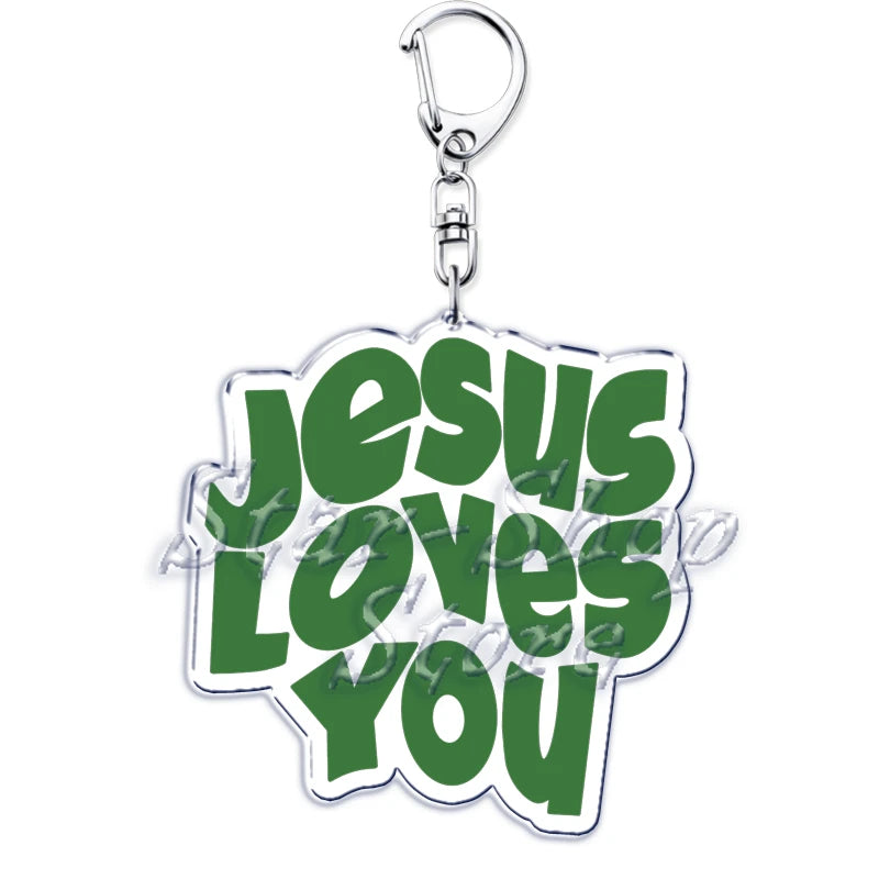 Jesus Loves You Keychains