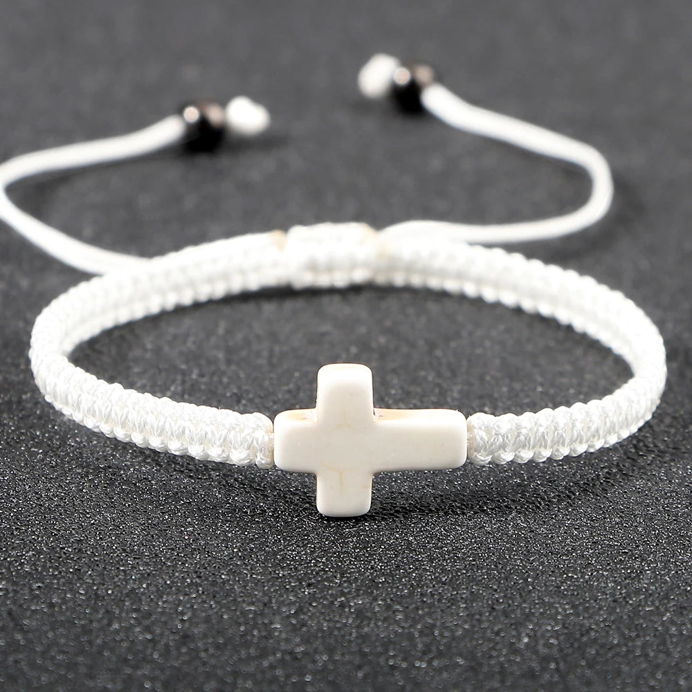 Cross Braided Bracelet Nylon Thread