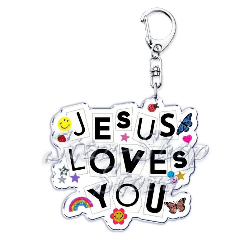 Jesus Loves You Keychains
