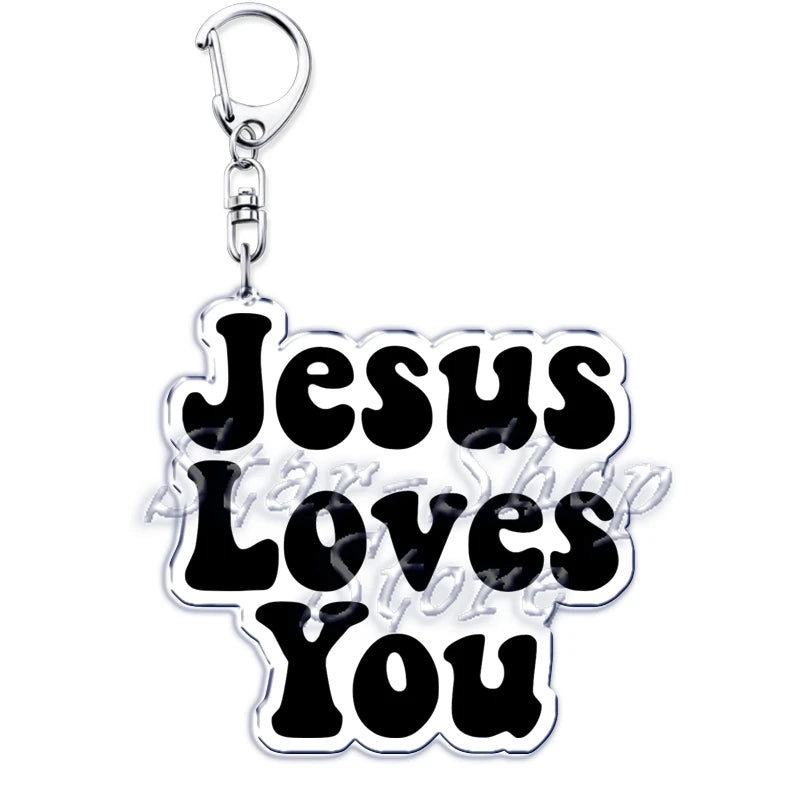 Jesus Loves You Keychains