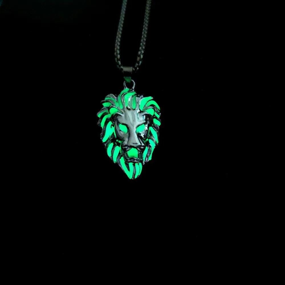 Creative Lion Luminous Pendant Necklace