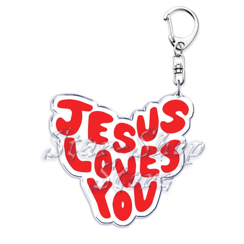 Jesus Loves You Keychains