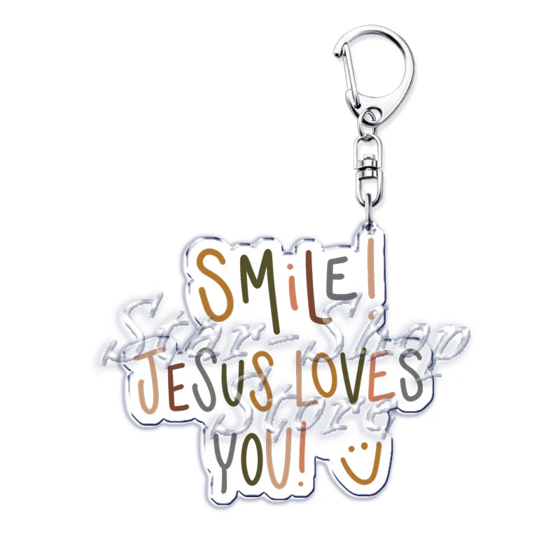 Jesus Loves You Keychains