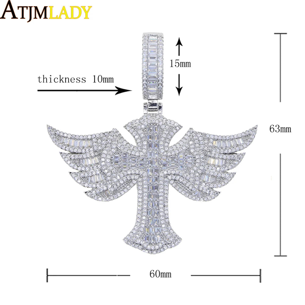 New Iced Out Cross Pendants and Coordinating Chain Options