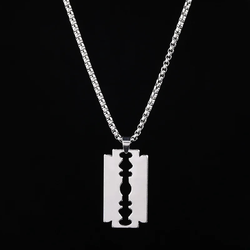 Double Cross Pendant Necklace
