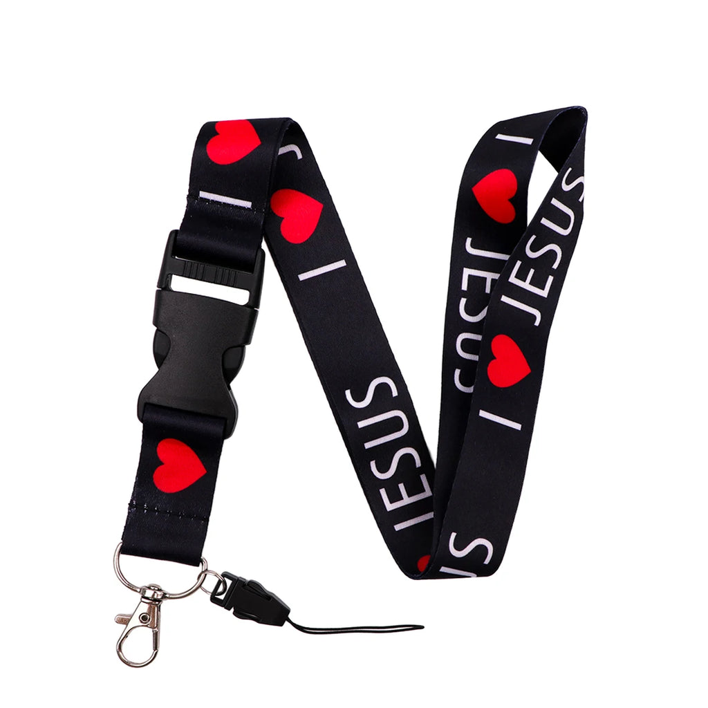 Jesus Love Lanyards Badge Holder ID Card