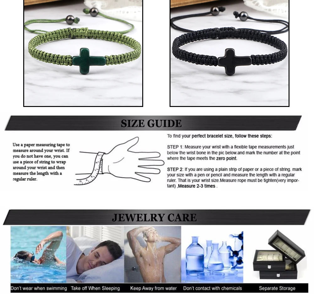 Cross Braided Bracelet Nylon Thread