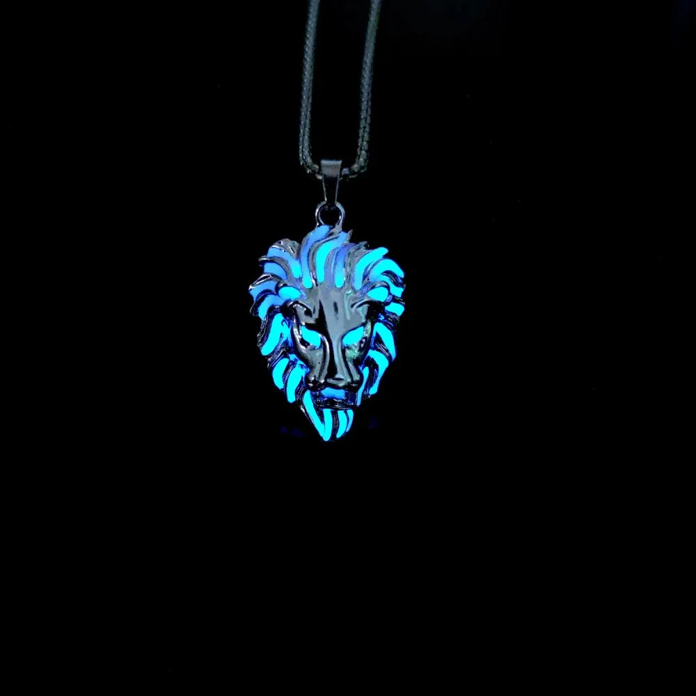 Creative Lion Luminous Pendant Necklace