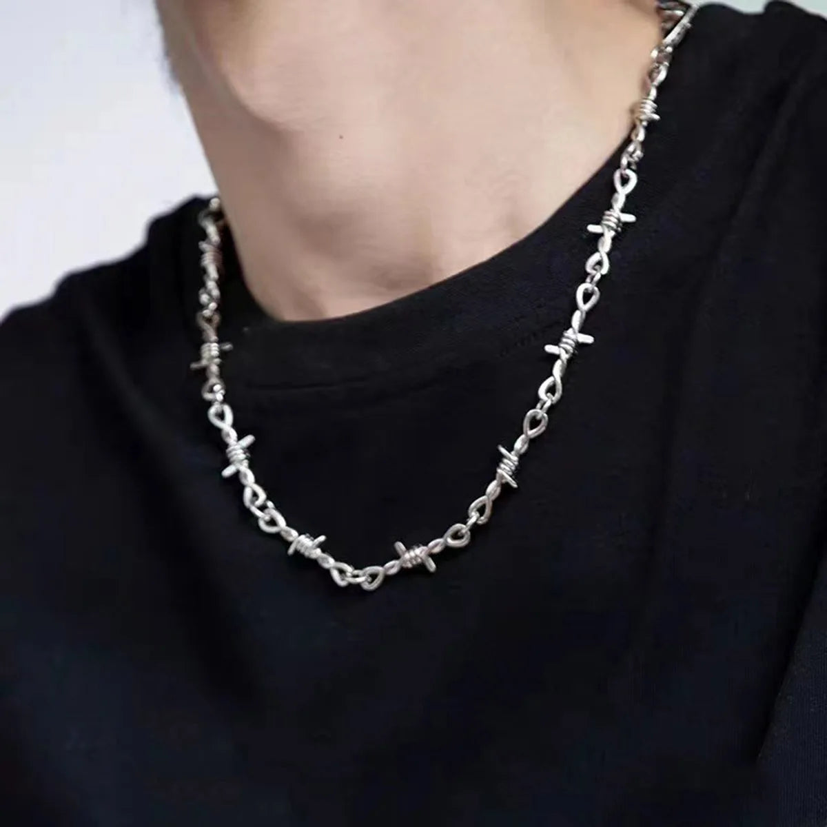 Double Cross Pendant Necklace