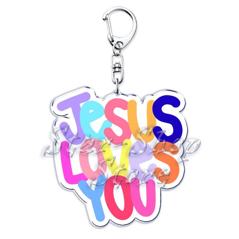 Jesus Loves You Keychains