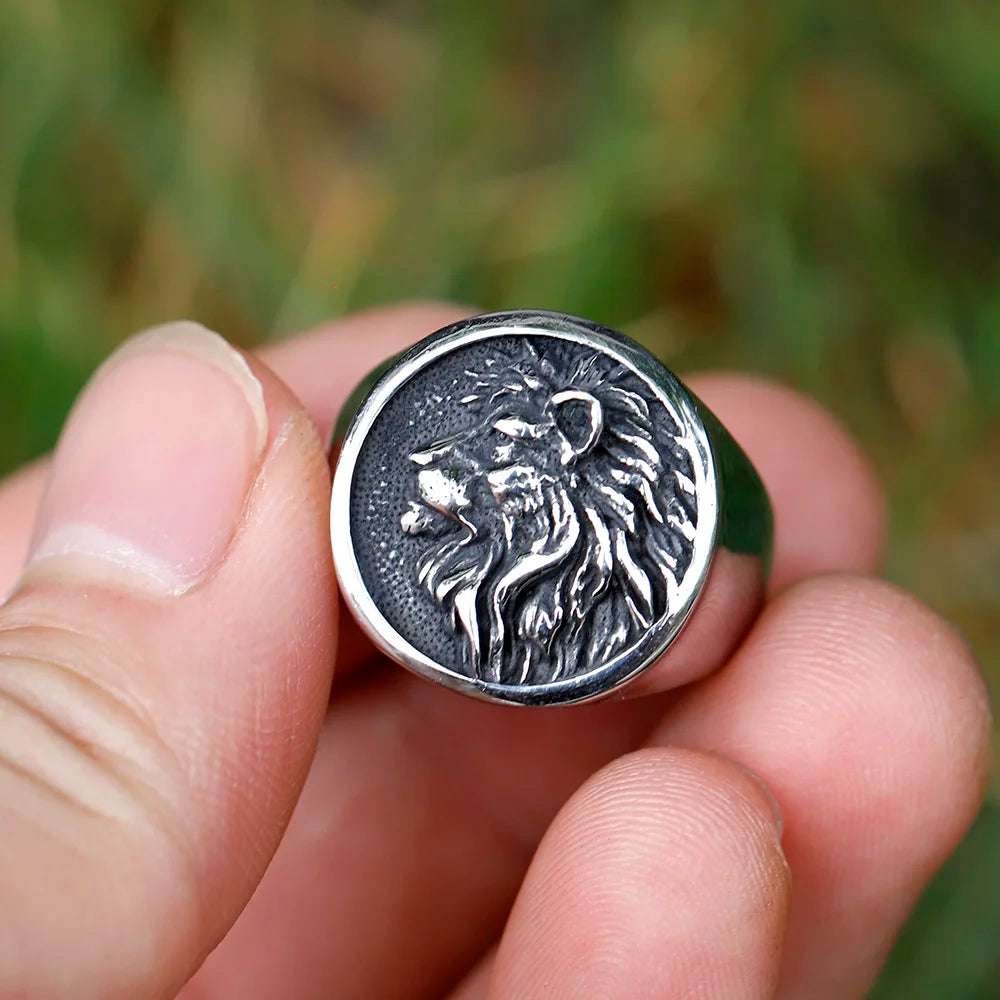 Stainless Steel Lion Head Necklace