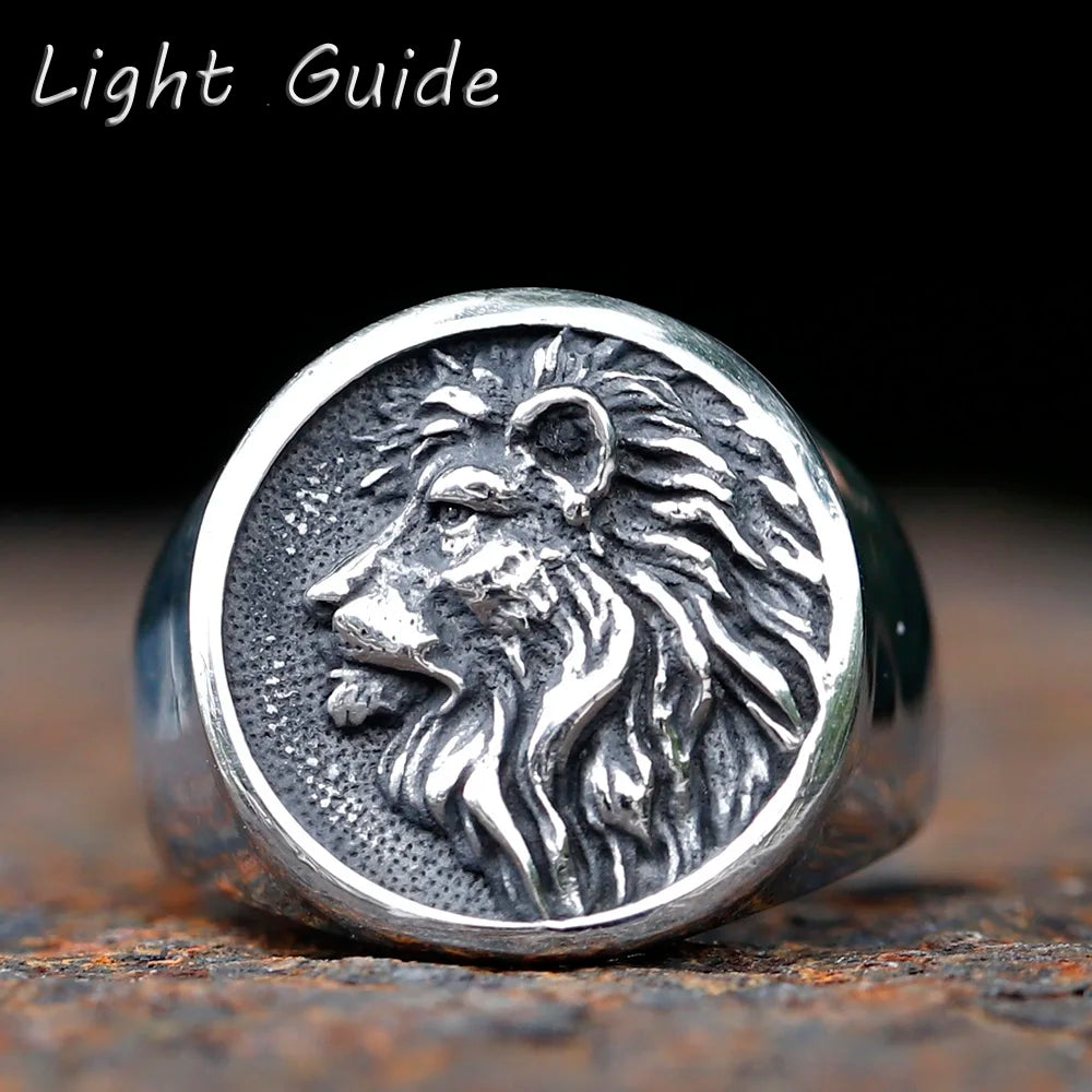 Stainless Steel Lion Head Necklace
