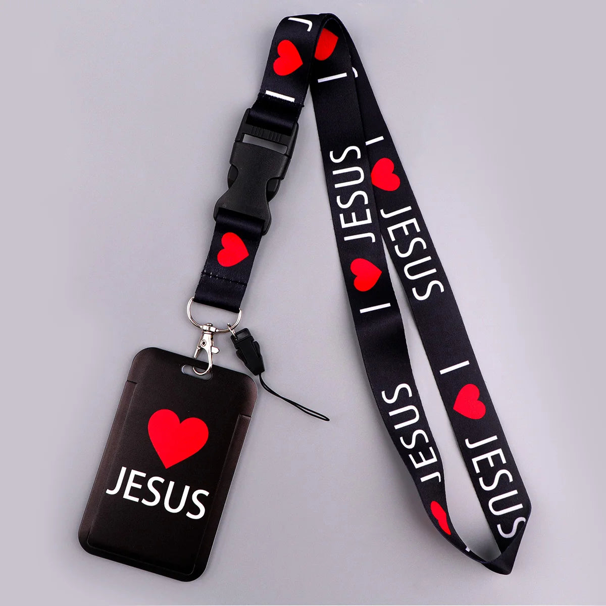 Jesus Love Lanyards Badge Holder ID Card