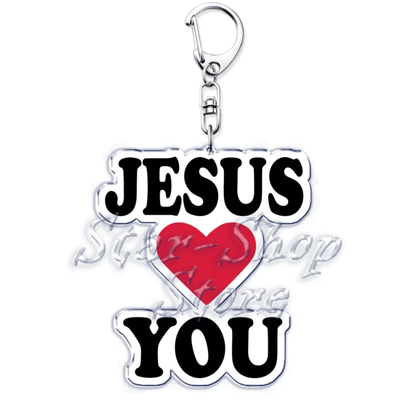Jesus Loves You Keychains