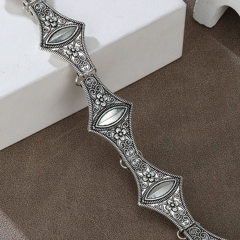 Silver Cross Patchwork Necklace